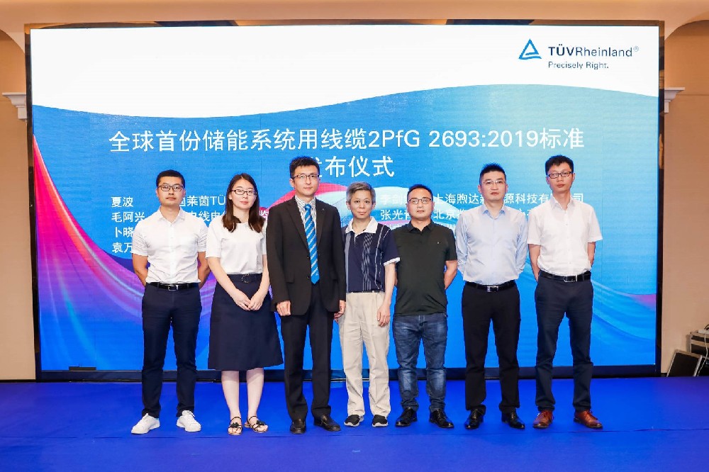 常州超越特种电缆荣获全球首张储能系统用线缆证书